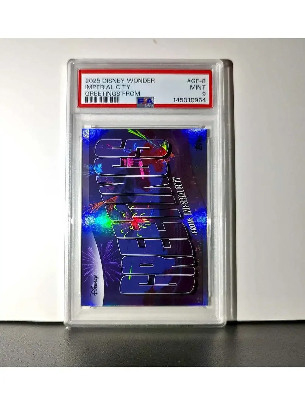 Imperial City 2025 Topps Disney Wonder #GF-8 Greetings From Card Mulan PSA 9